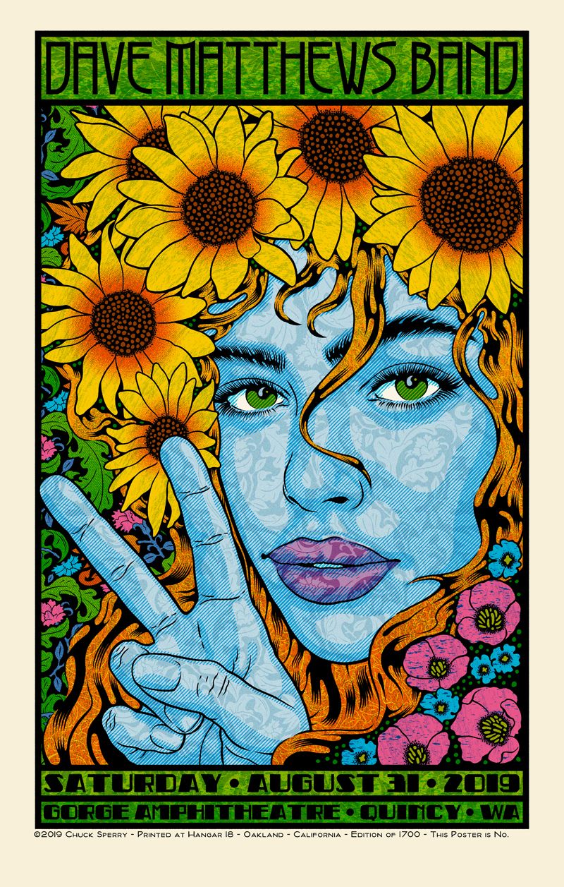 Editions d'art de CHUCK SPERRY a pour titre DAVE MATTHEWS BAND HARMONIA REGULAR style figuratif dim : CHUCK SPERRYprix:900