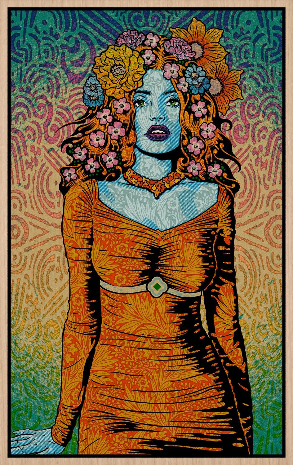 Editions d'art de CHUCK SPERRY a pour titre JUNO WOOD PANEL style figuratif dim : CHUCK SPERRYprix:3400