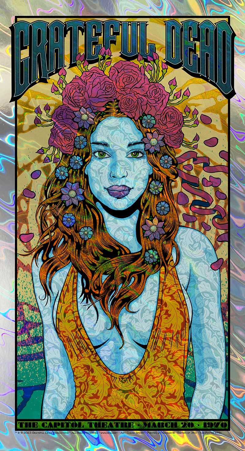 Editions d'art de CHUCK SPERRY a pour titre GRATEFUL DEAD LAVA FOIL style figuratif dim : CHUCK SPERRYprix:700