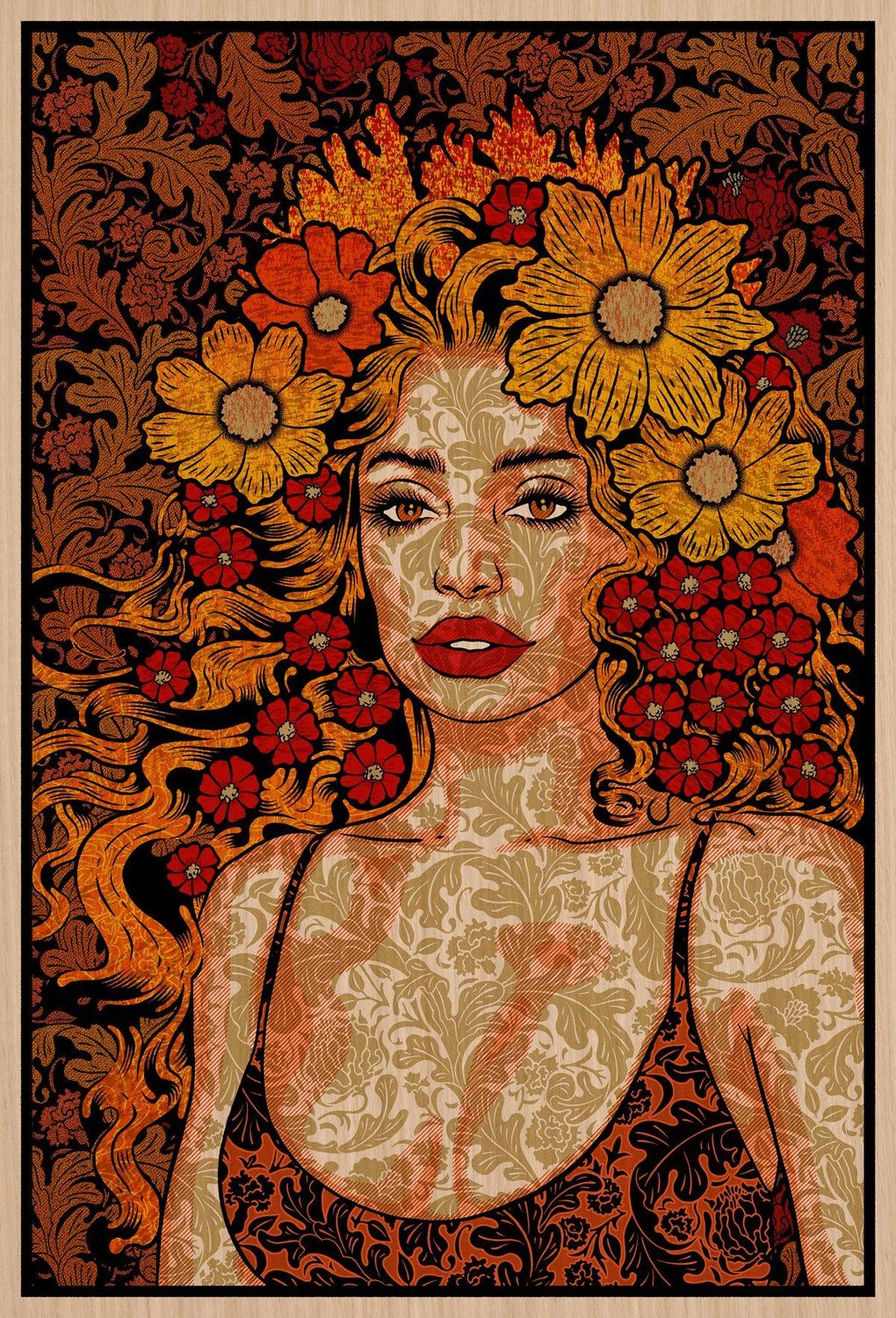Editions d'art de CHUCK SPERRY a pour titre COURAGE WOOD PANEL style expo chuck dim : CHUCK SPERRYprix:3400