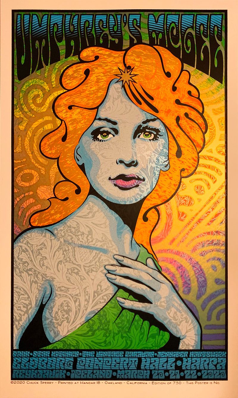 Editions d'art de CHUCK SPERRY a pour titre UMPHREY'S MCGEE ICELAND, REGULAR style figuratif dim : CHUCK SPERRYprix:300