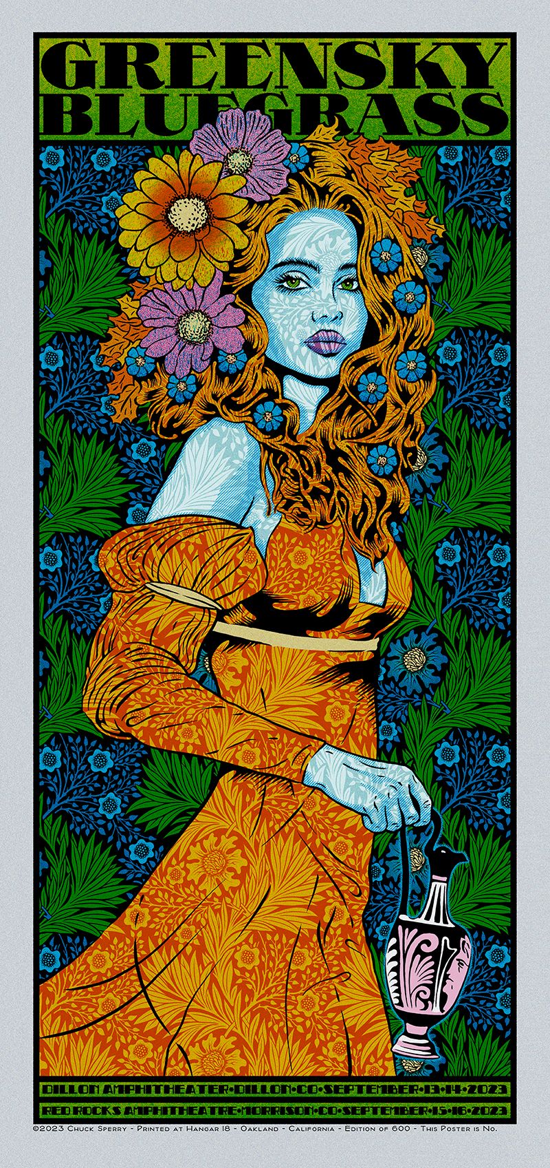 Editions d'art de CHUCK SPERRY a pour titre GREENSKY BLUEGRASS MYSTIC SILVER style figuratif dim : CHUCK SPERRYprix:750