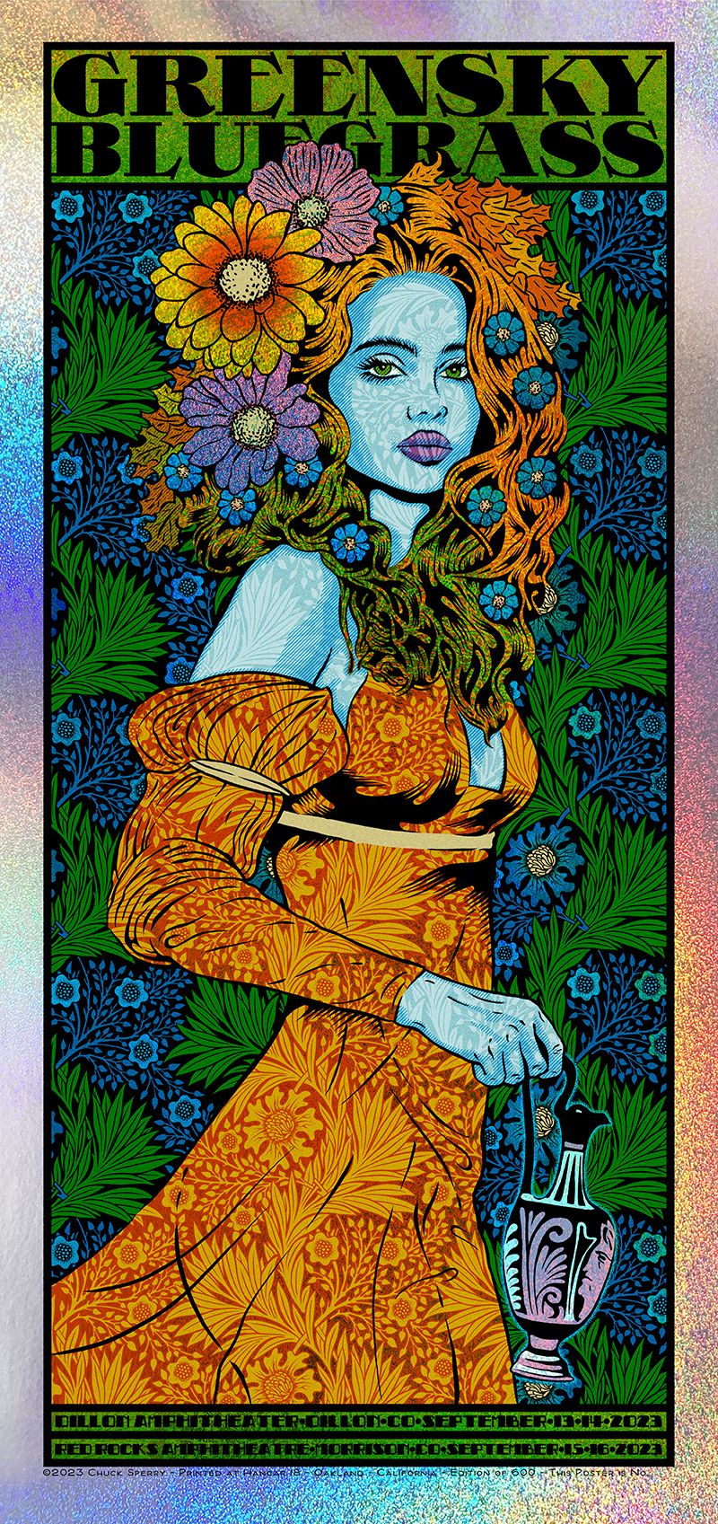 Editions d'art de CHUCK SPERRY a pour titre GREENSKY BLUEGRASS MYSTIC SPARKLE style figuratif dim : CHUCK SPERRYprix:1000
