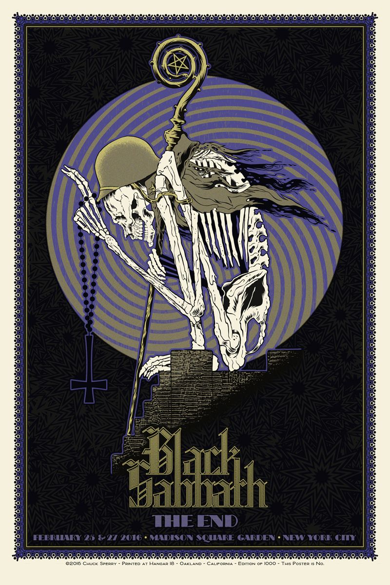 Editions d'art de CHUCK SPERRY a pour titre BLACK SABBATH REGULAR style figuratif dim : CHUCK SPERRYprix:500