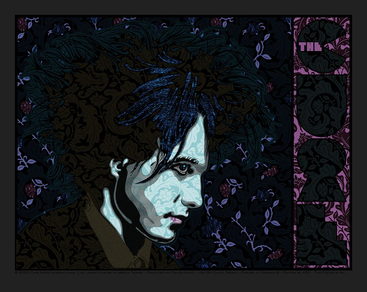Editions d'art de CHUCK SPERRY a pour titre The Cure Black style figuratif dim : CHUCK SPERRYprix:350