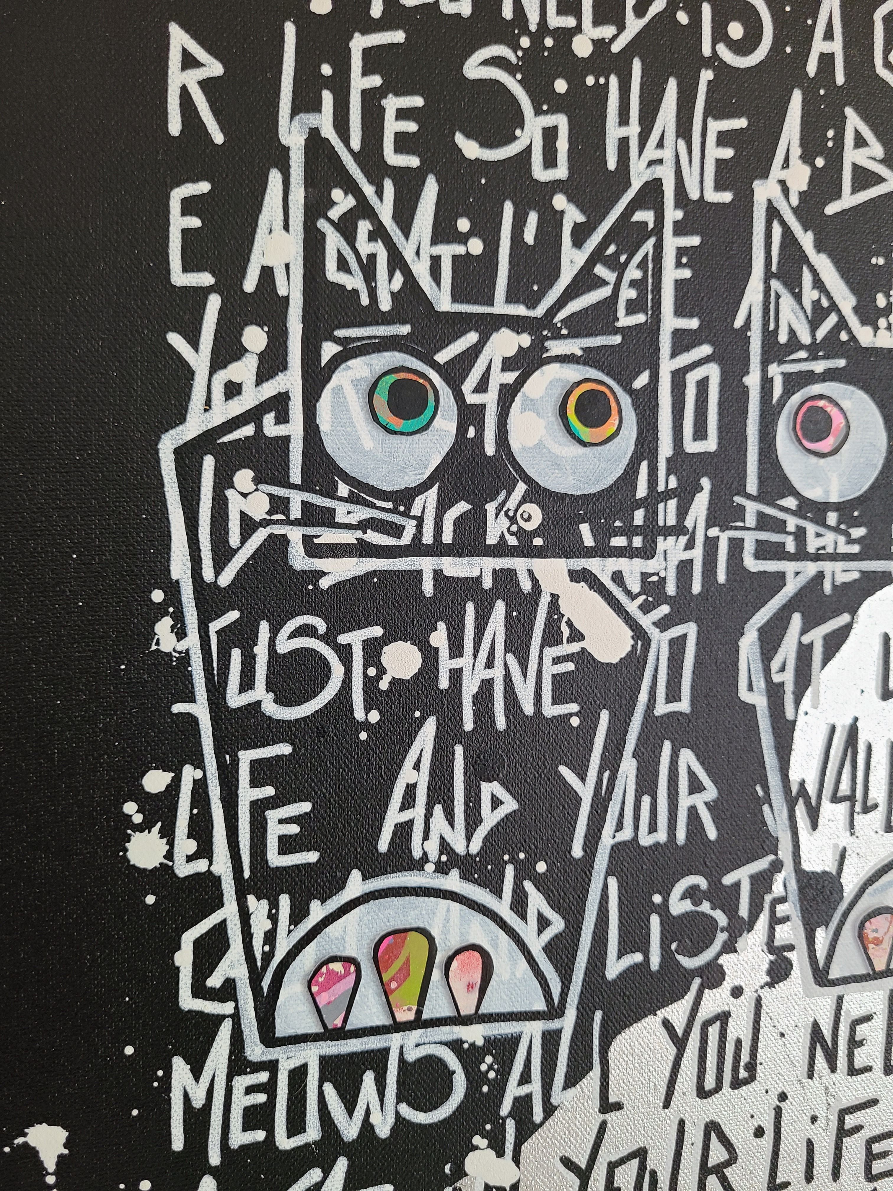 Tableau de Stephanie Godann a pour titre Infinity and beyond, my love style street art dim : Stephanie Godannprix:460