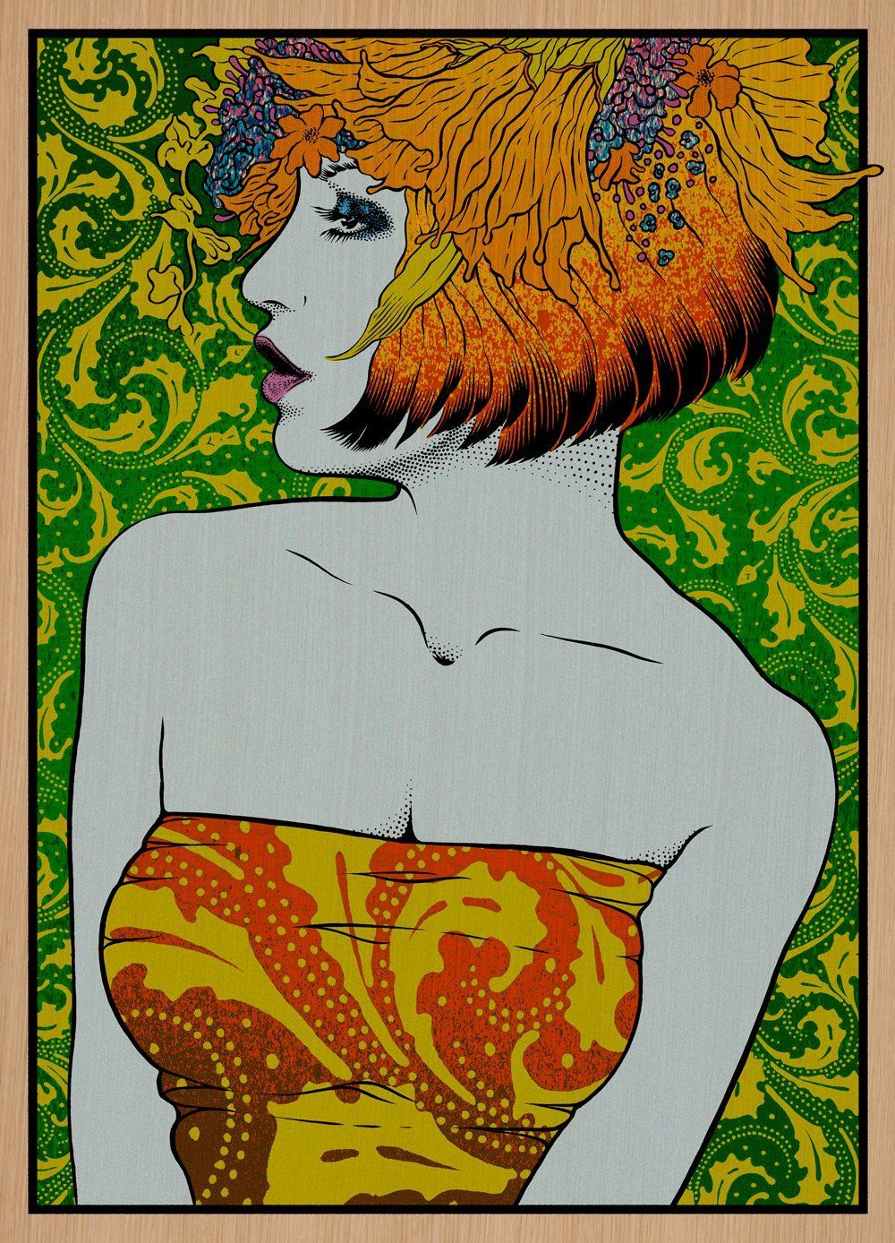Editions d'art de CHUCK SPERRY a pour titre PASIPHAE WOOD PANEL AP style expo chuck dim : CHUCK SPERRYprix:2150