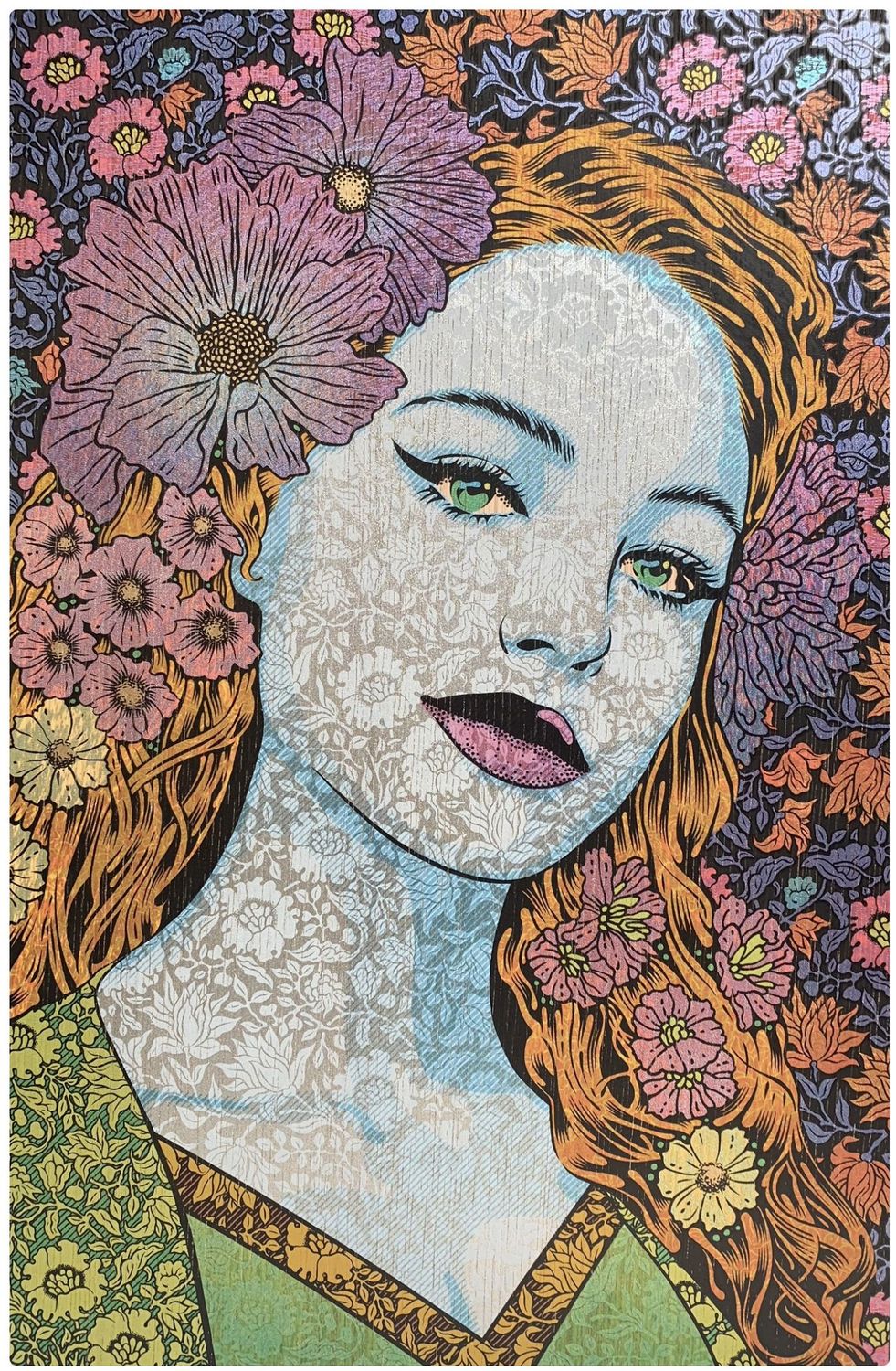 Editions d'art de CHUCK SPERRY a pour titre Astraea WOOD PANEL style expo chuck dim : CHUCK SPERRYprix:2150