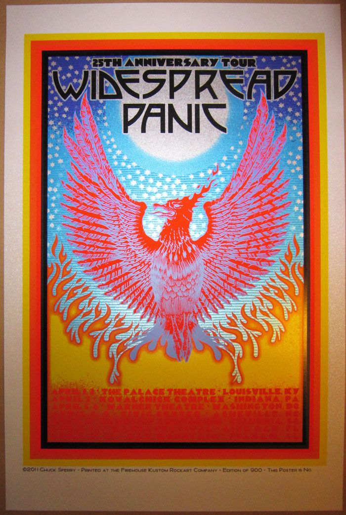 Editions d'art de CHUCK SPERRY a pour titre WIDESPREAD PANIC style figuratif dim : CHUCK SPERRYprix:750