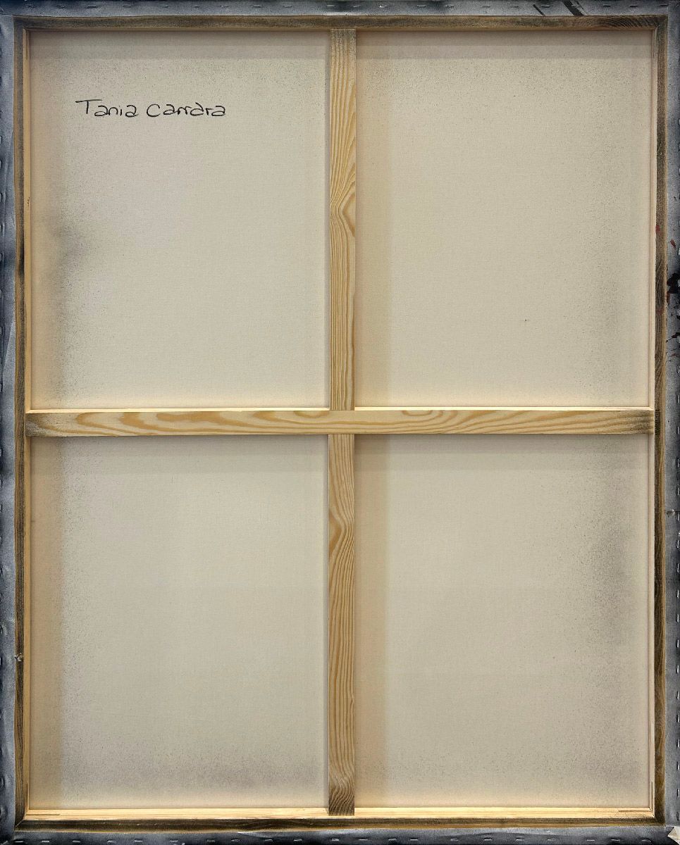 Tableau de TANIA CARRARA a pour titre Nuances rouge capucine style abstrait dim : TANIA CARRARAprix:1400