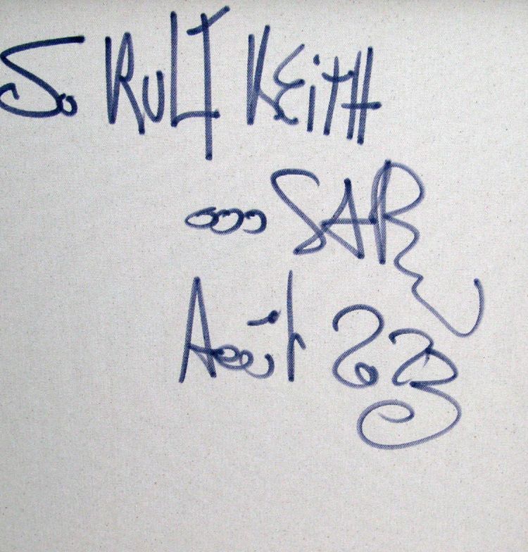 Tableau de RICO SAB a pour titre So Kult Keith style street pop art, street art dim : RICO SABprix:950