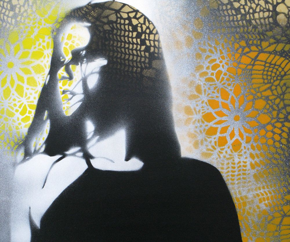 Tableau de KARO TRASS a pour titre Sans titre 1 style street pop art, street art dim : KARO TRASSprix:400