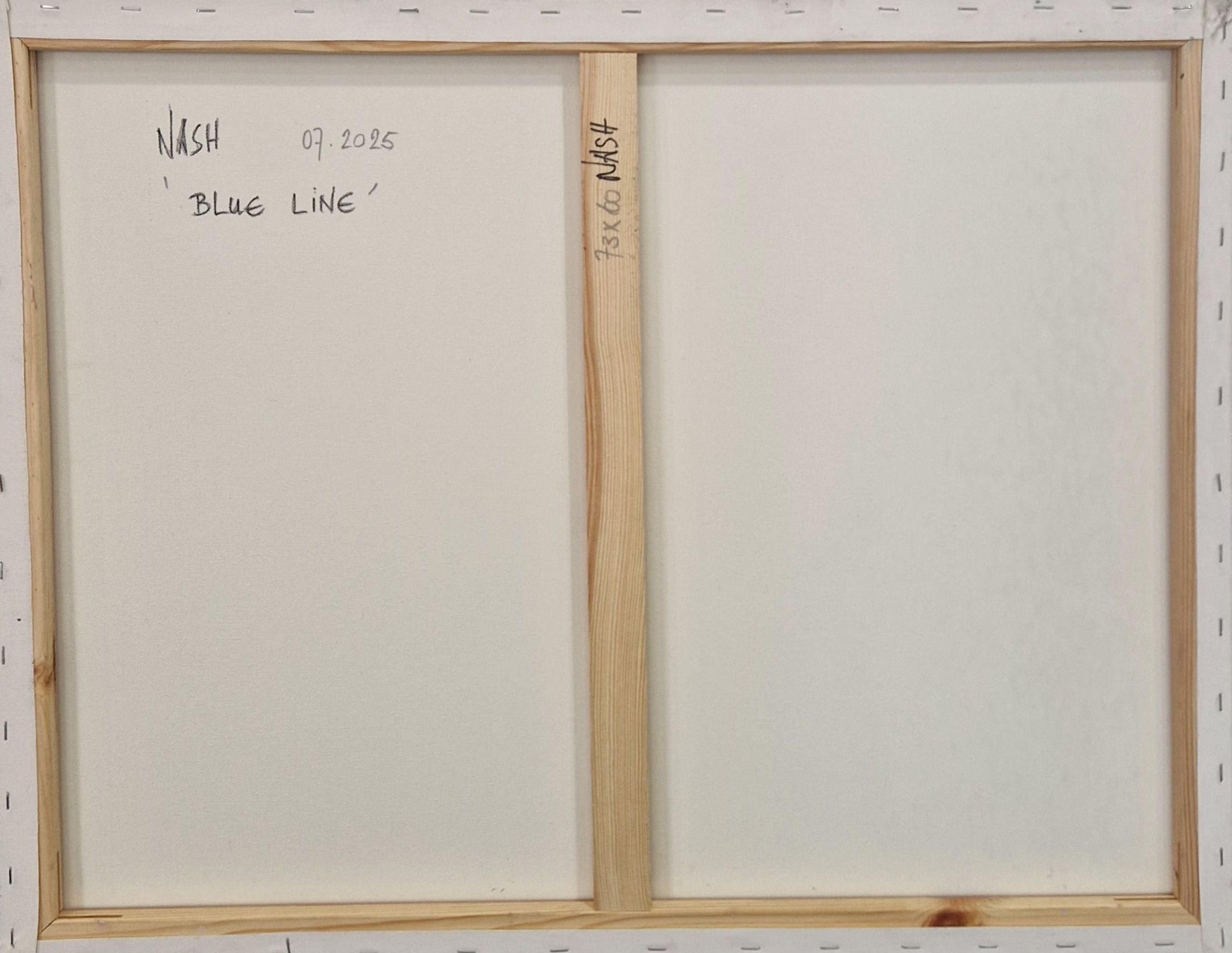 Tableau de NASH a pour titre Blue Line style abstrait dim : NASHprix:600