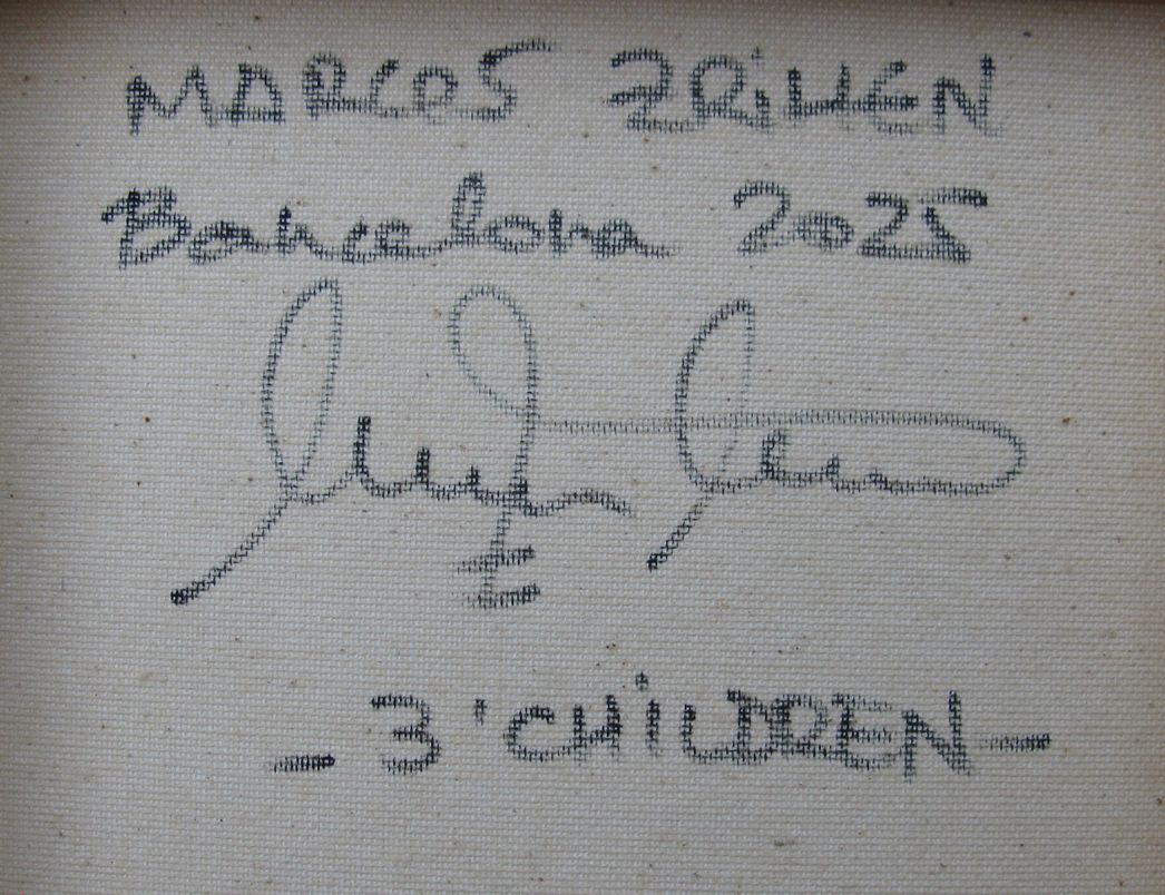 Tableau de MARCOS ZRIHEN NOWOTNY a pour titre 3' Children - Barcelona 2025 style figuratif dim : MARCOS ZRIHEN NOWOTNYprix:80