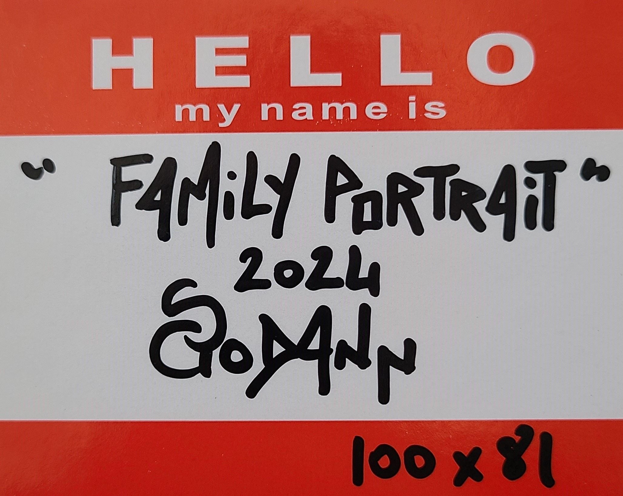 Tableau de Stephanie Godann a pour titre Family portrait style street art dim : Stephanie Godannprix:1000