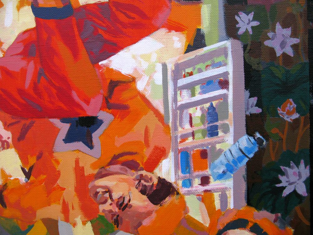 Tableau de HEATON RUDYARD a pour titre Atomic fridge style figuratif dim : HEATON RUDYARDprix:900