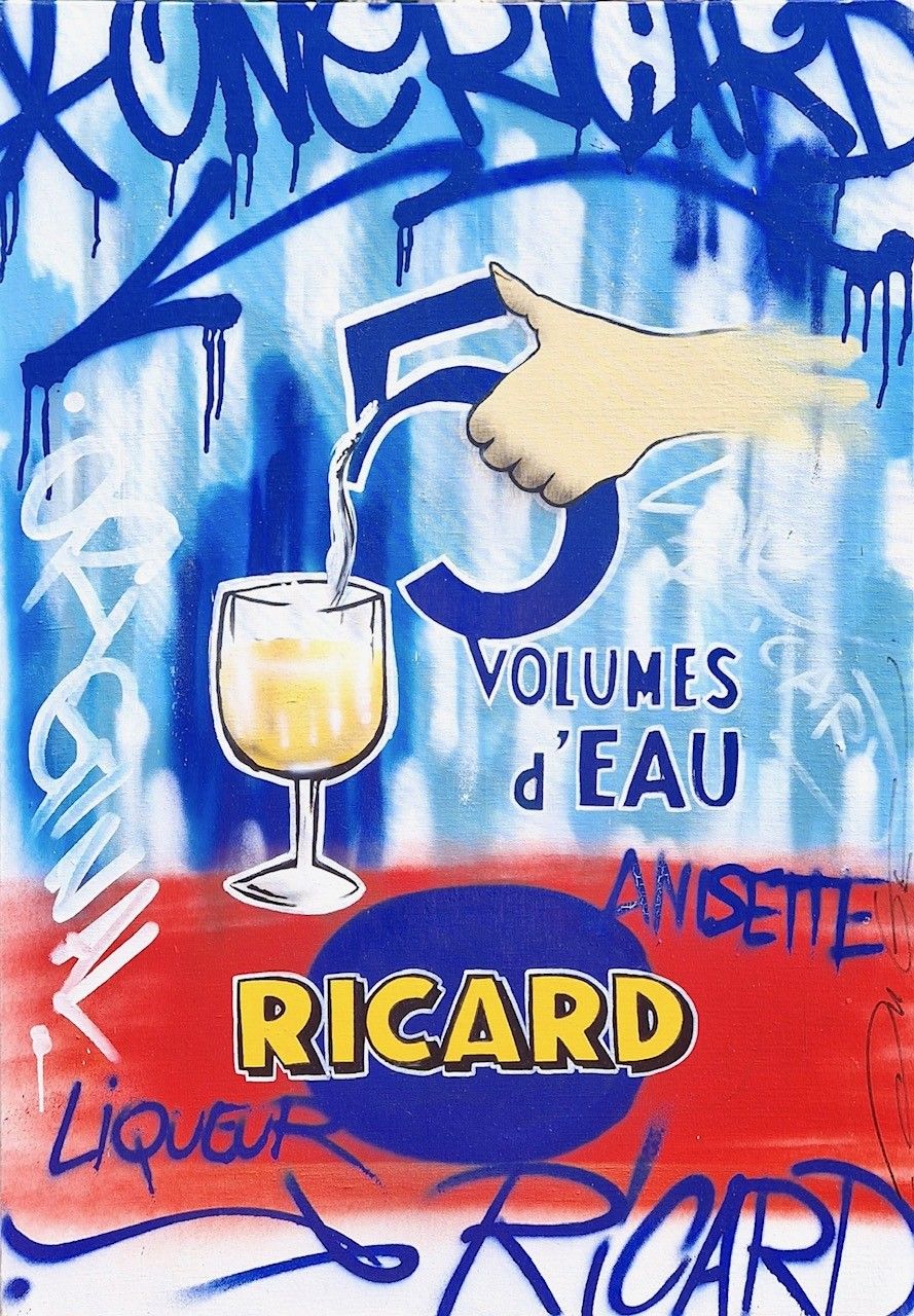 Tableau de JUG a pour titre RIKAR style street pop art dim : JUGprix:700