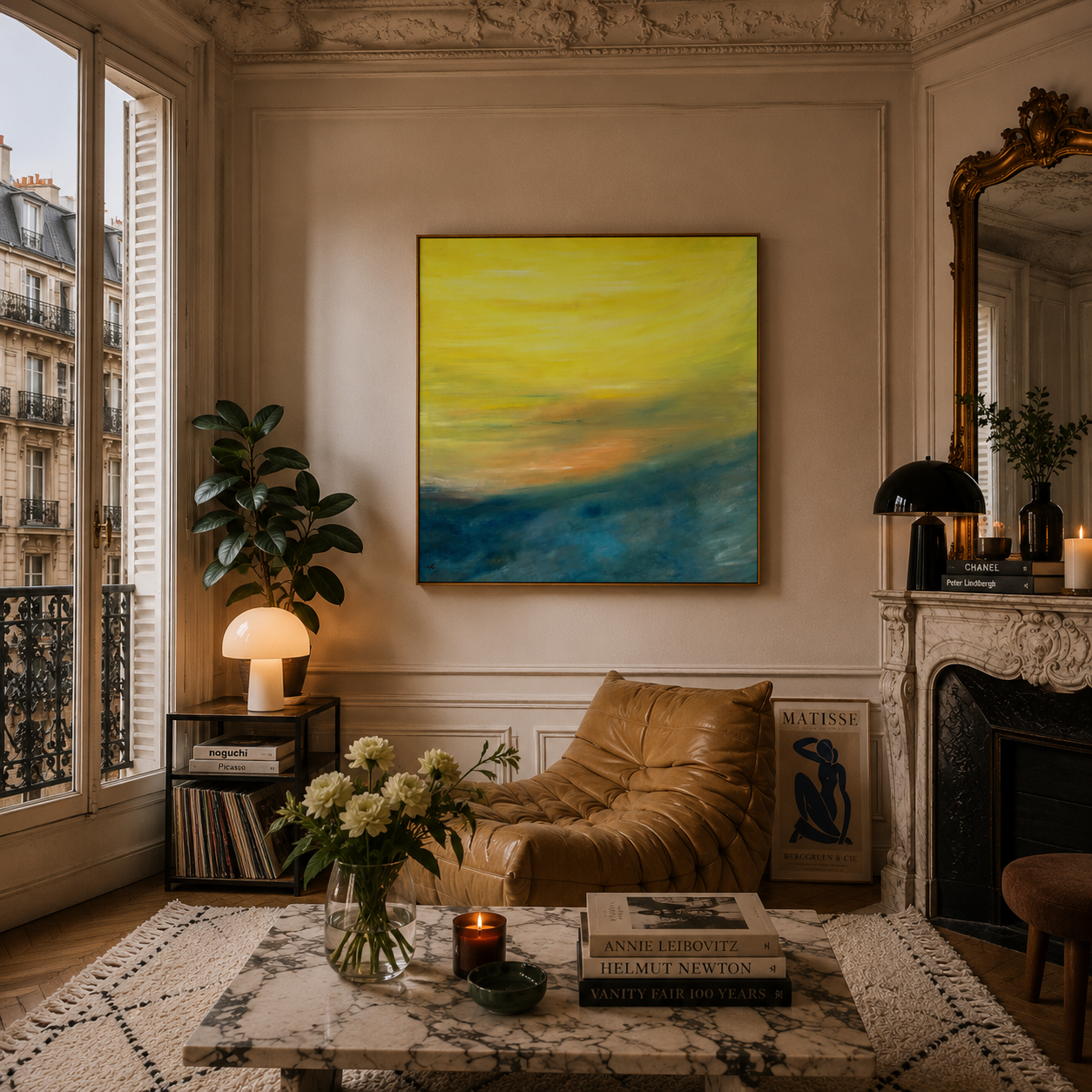 Composition Jaune Bleu