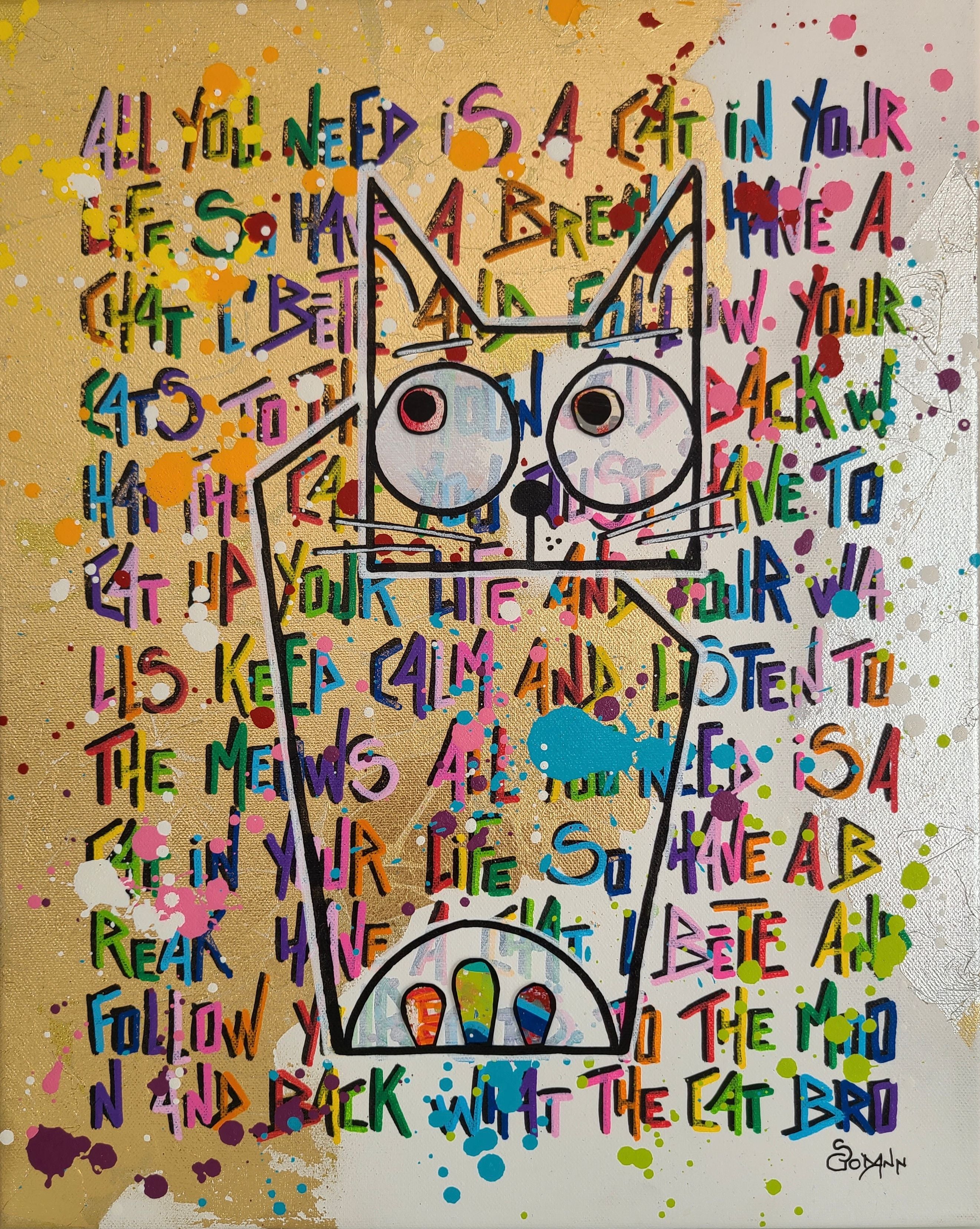 Tableau de Stephanie Godann a pour titre You'll never shine if you don't glow style street art dim : Stephanie Godannprix:410