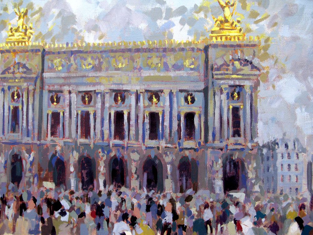 Tableau de HEATON RUDYARD a pour titre Opera Garnier style figuratif dim : HEATON RUDYARDprix:1800
