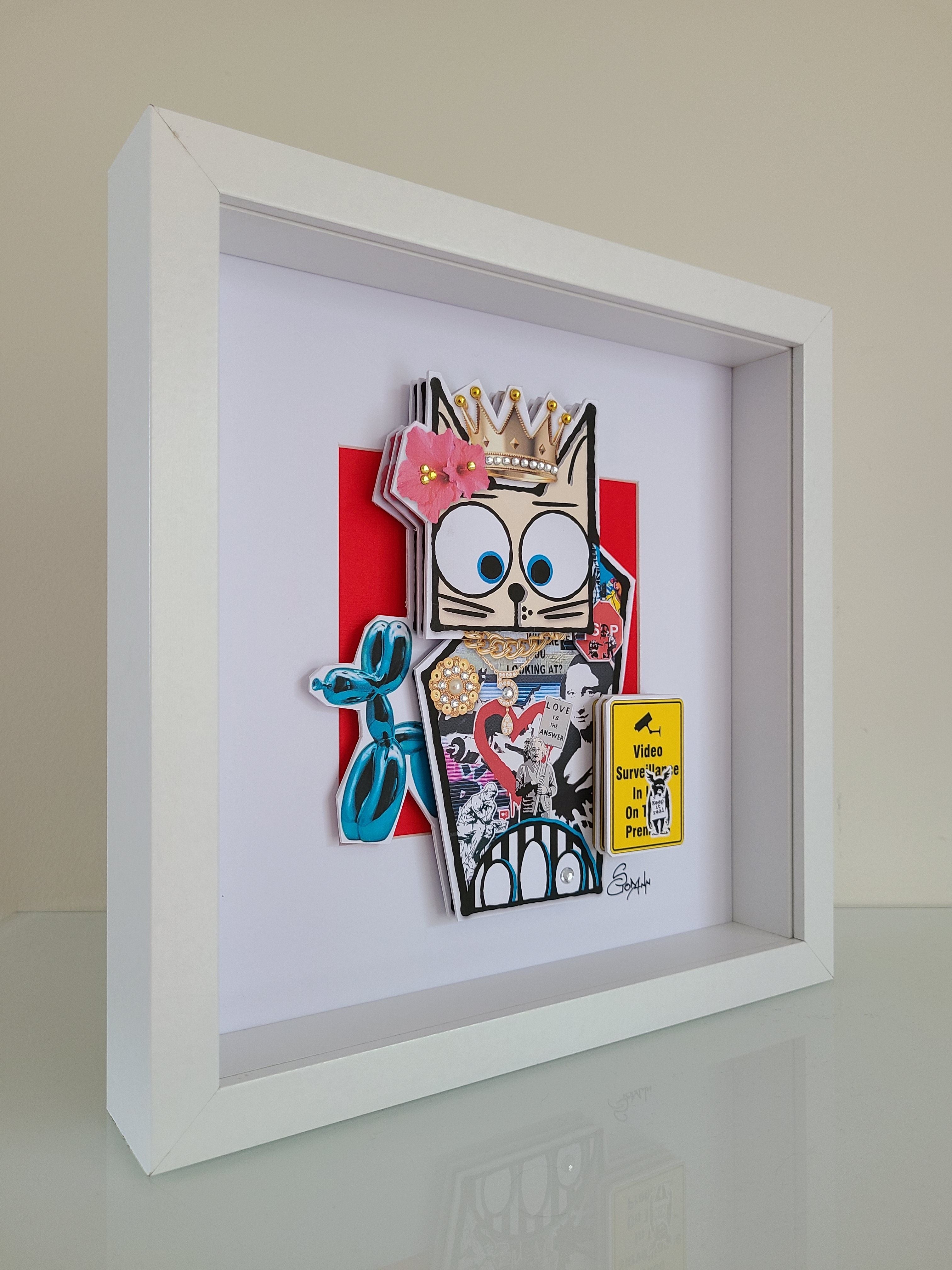 Editions d'art de Stephanie Godann a pour titre King Cat style street art dim : Stephanie Godannprix:250