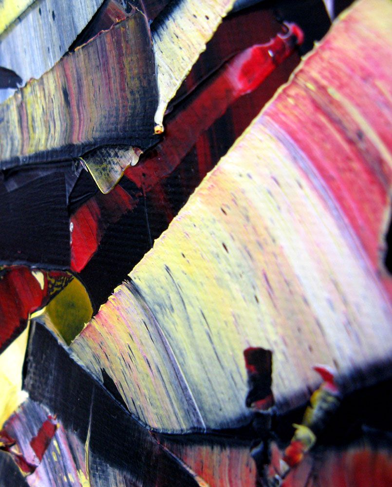 Tableau de ALAIN BECANNE a pour titre PEINTURE 06-2020-74 style abstrait dim : ALAIN BECANNEprix:650
