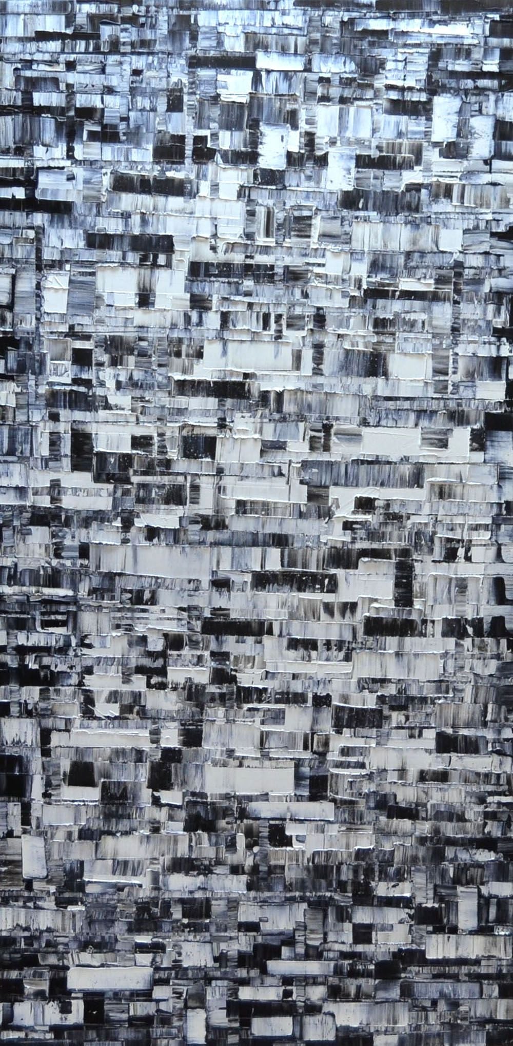 Tableau de ALAIN BECANNE a pour titre PEINTURE 01-2021-01 style abstrait dim : ALAIN BECANNEprix: