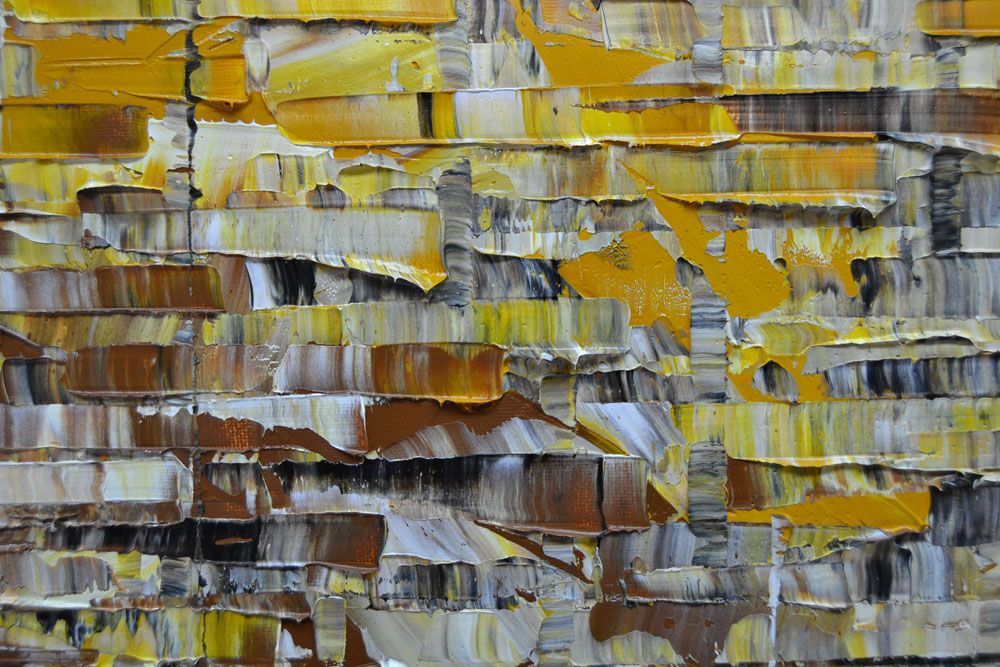 Tableau de ALAIN BECANNE a pour titre PEINTURE 10-2022-57 style abstrait dim : ALAIN BECANNEprix:700