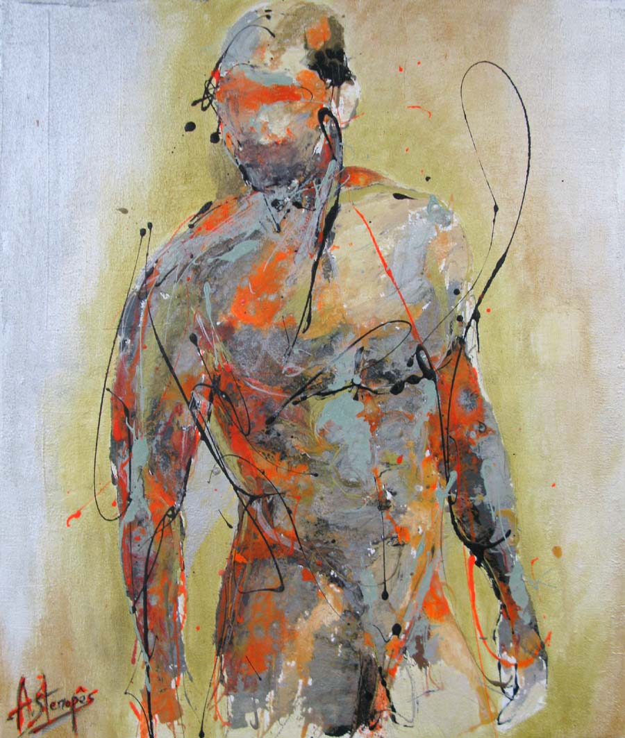 Tableau de AMANDYNE S. a pour titre POWERFULL style figuratif dim : AMANDYNE S.prix:500