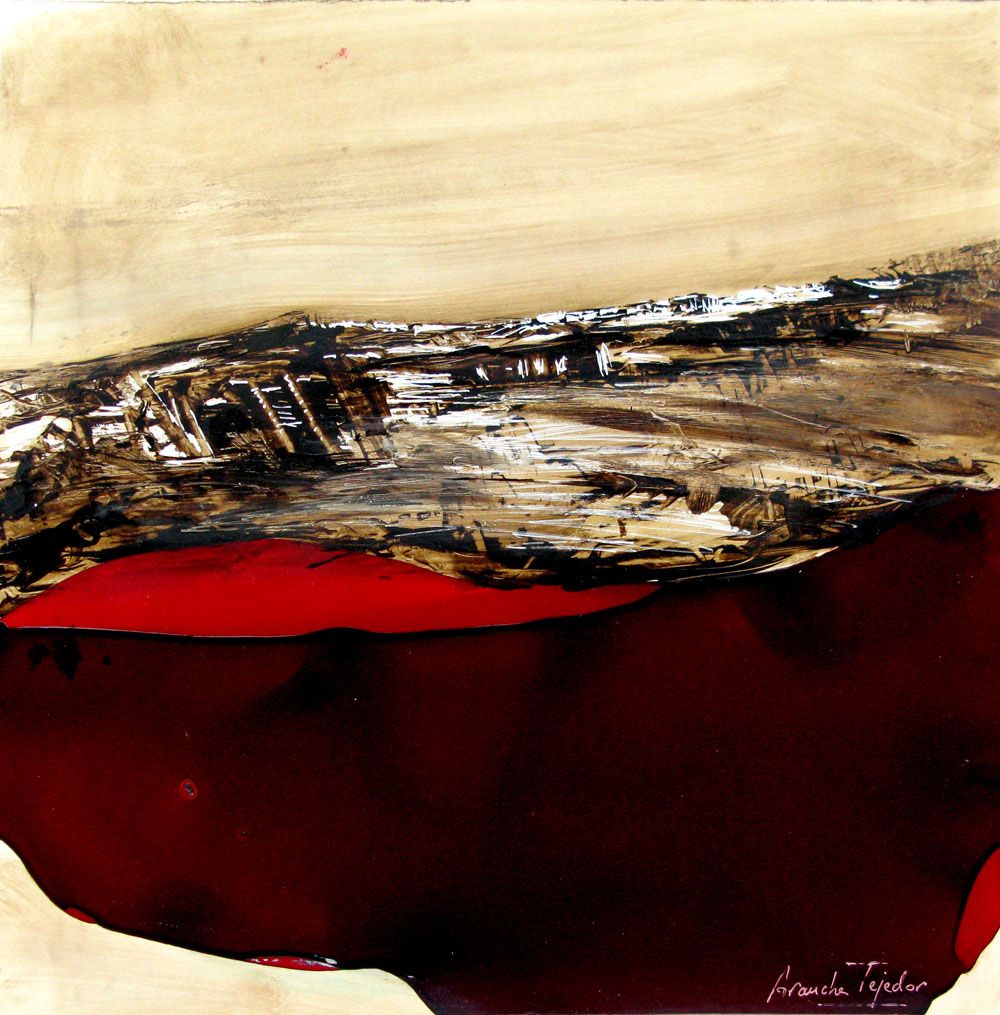 Dessin de ARANCHA TEJEDOR a pour titre SERIE LAQUE 2 style abstrait dim : ARANCHA TEJEDORprix:120
