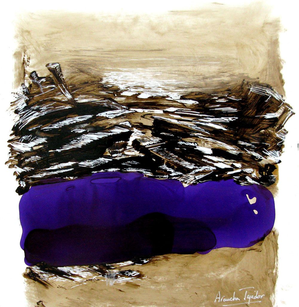 Dessin de ARANCHA TEJEDOR a pour titre SERIE LAQUE 9 style abstrait dim : ARANCHA TEJEDORprix:120