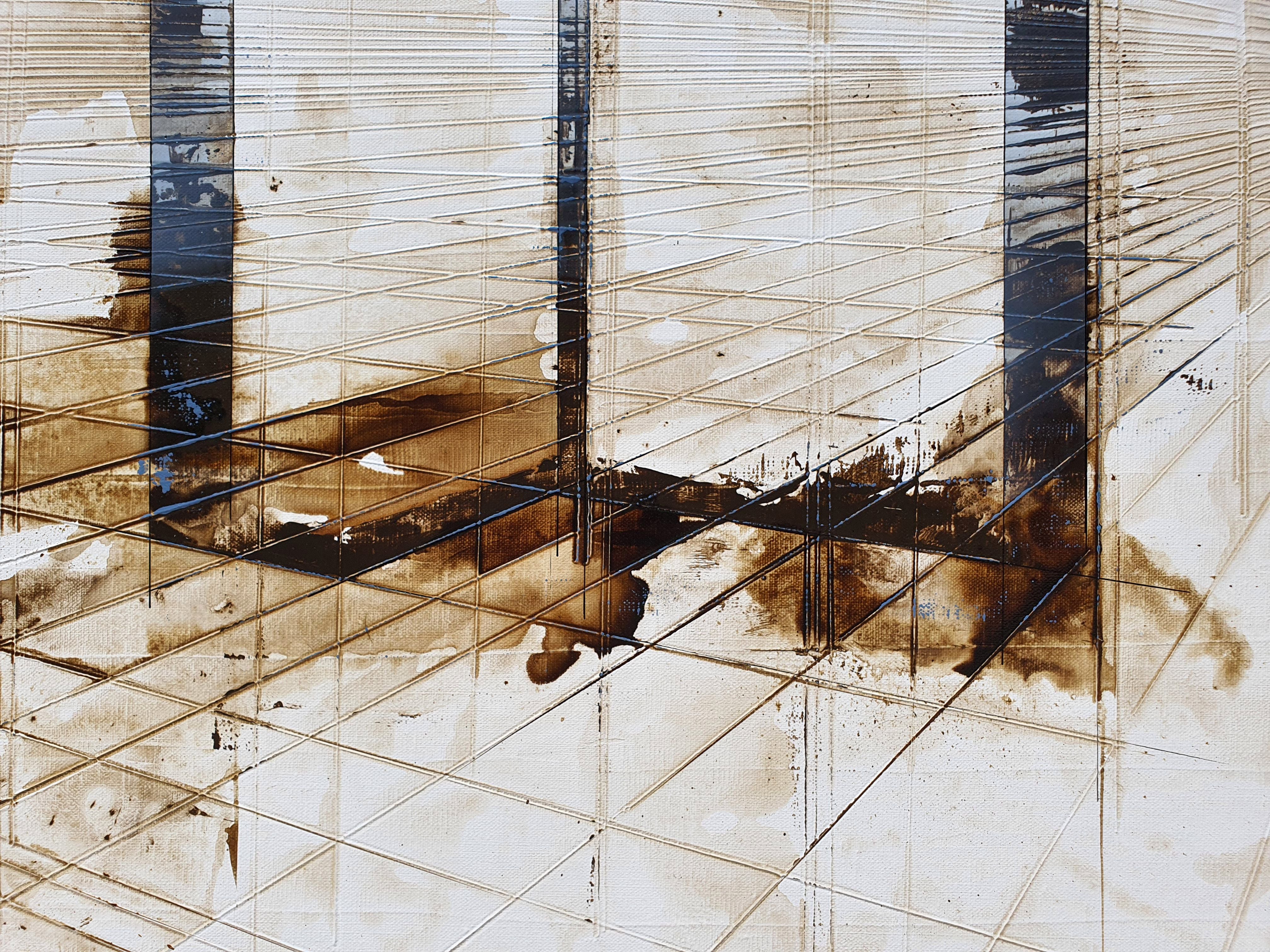 Tableau de LUDOVIC MERCHER a pour titre ARCHES style abstrait dim : LUDOVIC MERCHERprix:1200