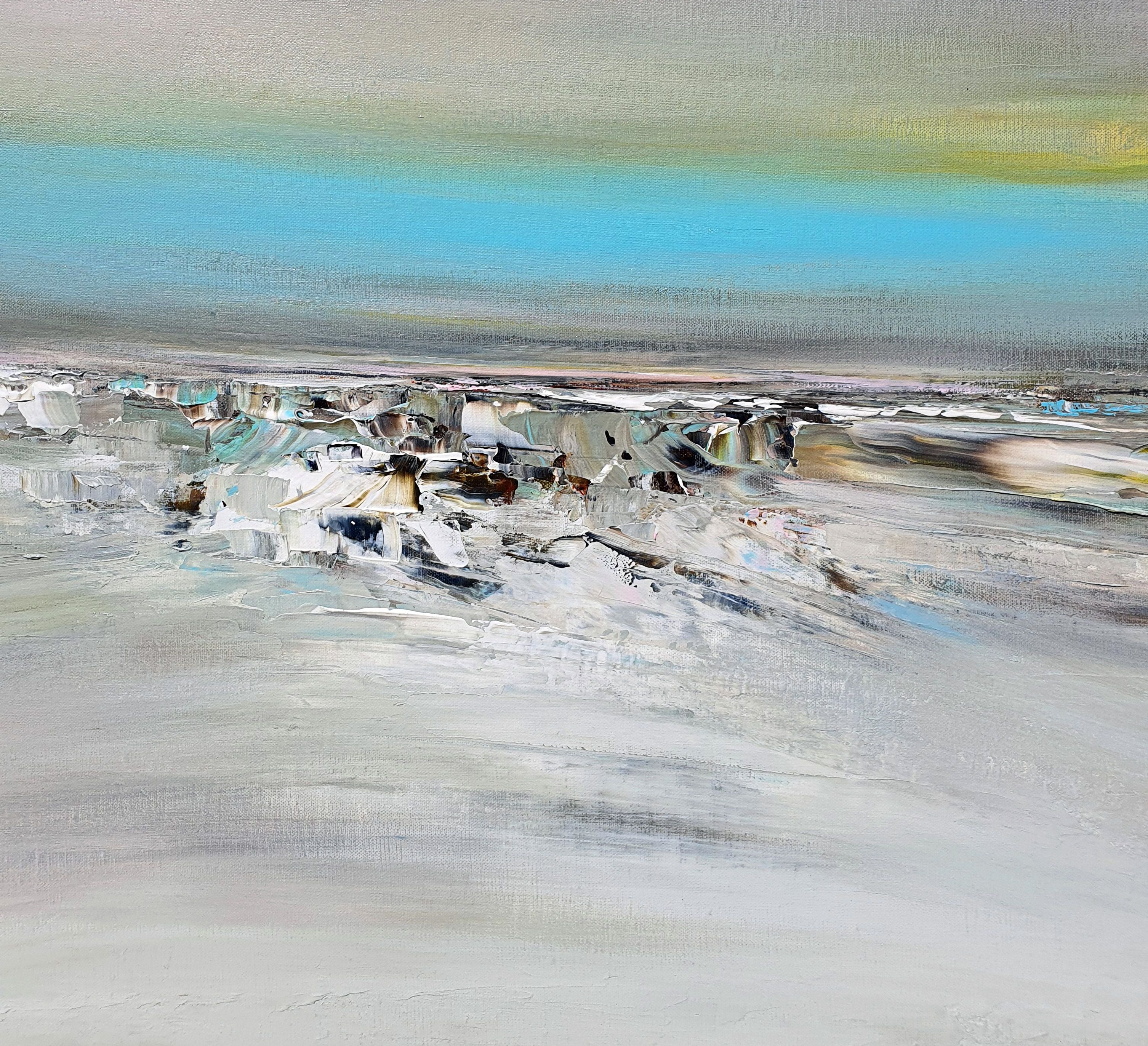 Tableau de RUELLE NICOLAS a pour titre PAYSAGE ABSTRAIT: A L'HORIZON style abstrait dim : RUELLE NICOLASprix:1200
