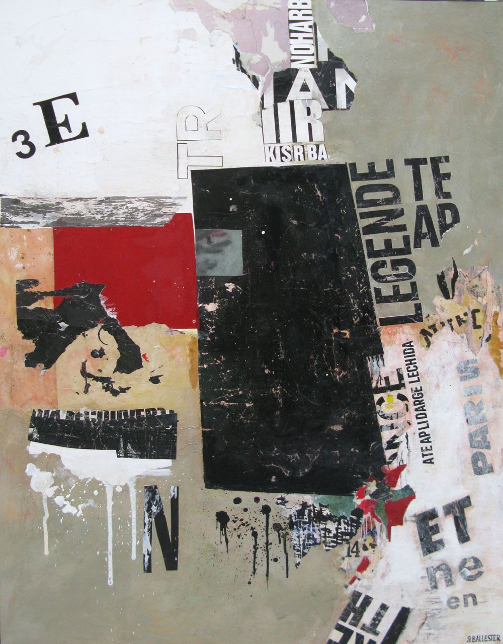 Tableau de BALLESTER ROSALIE a pour titre L'HISTOIRE DES 2 LUNES style street pop art dim : BALLESTER ROSALIEprix:1500