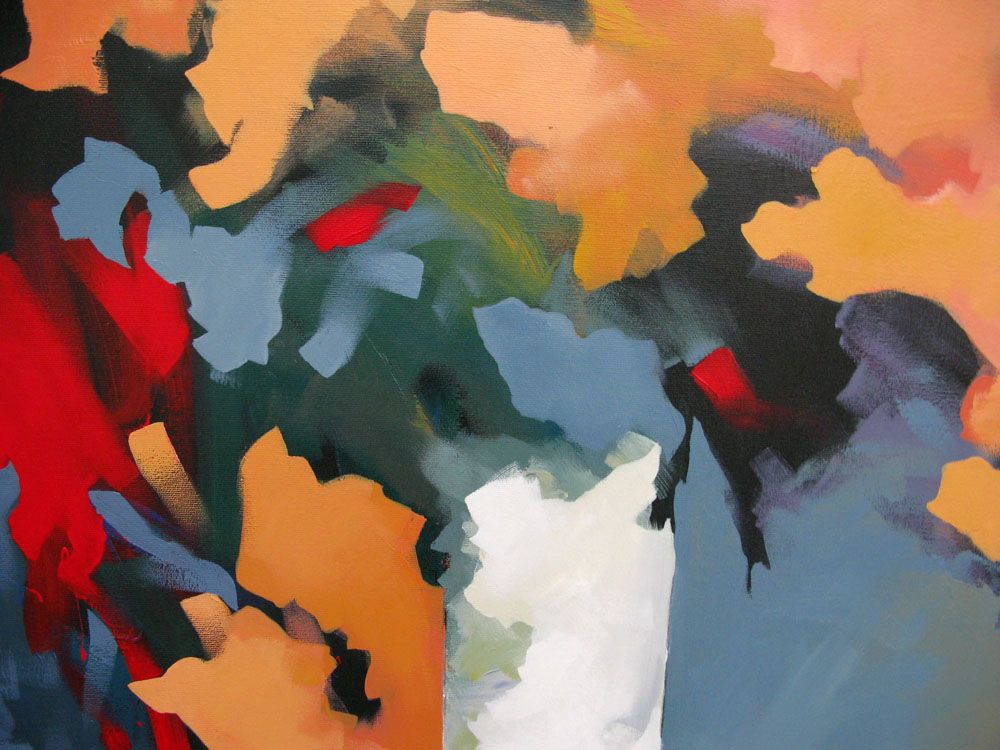 Tableau de BRUNEAU a pour titre AR-MEN style abstrait dim : BRUNEAUprix:
