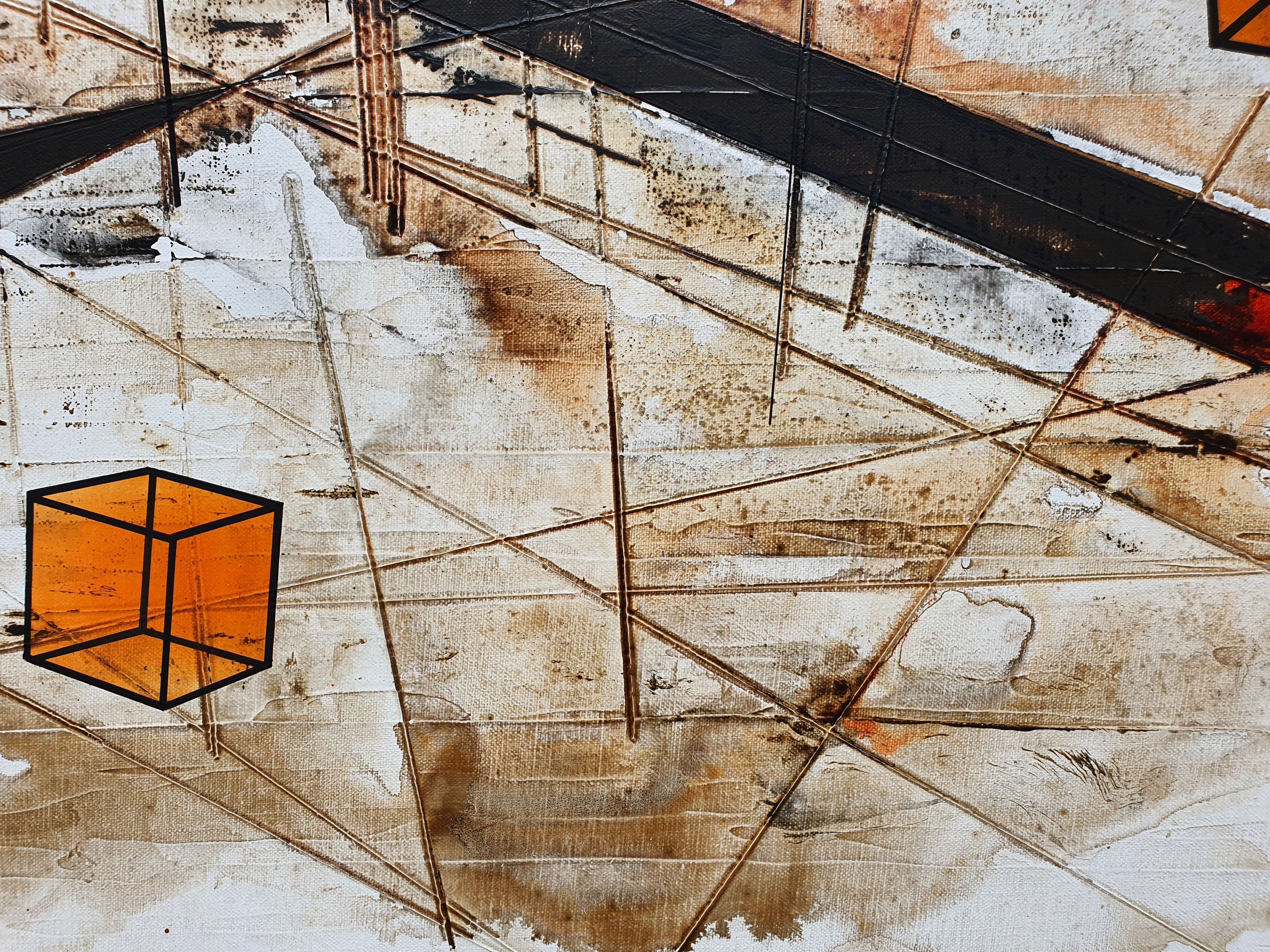Tableau de LUDOVIC MERCHER a pour titre BUILD style abstrait dim : LUDOVIC MERCHERprix:1800