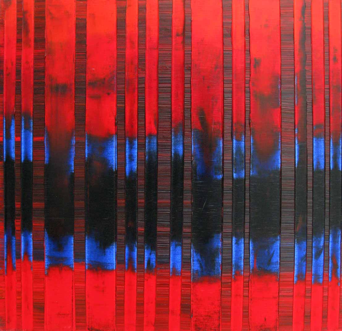 Tableau de ALAIN BECANNE a pour titre PEINTURE AOUT 2019-07 style abstrait dim : ALAIN BECANNEprix:300