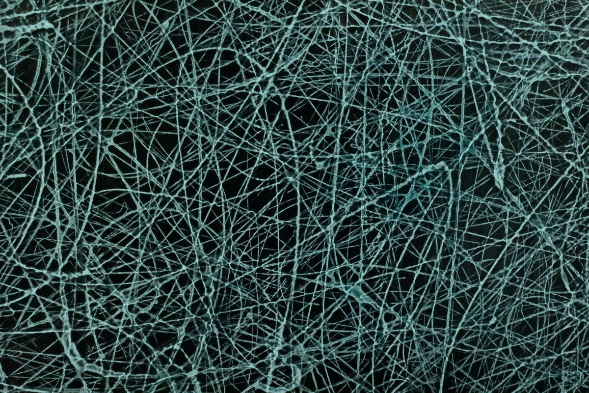 Tableau de NASH a pour titre BLUE 7 style abstrait dim : NASHprix:450