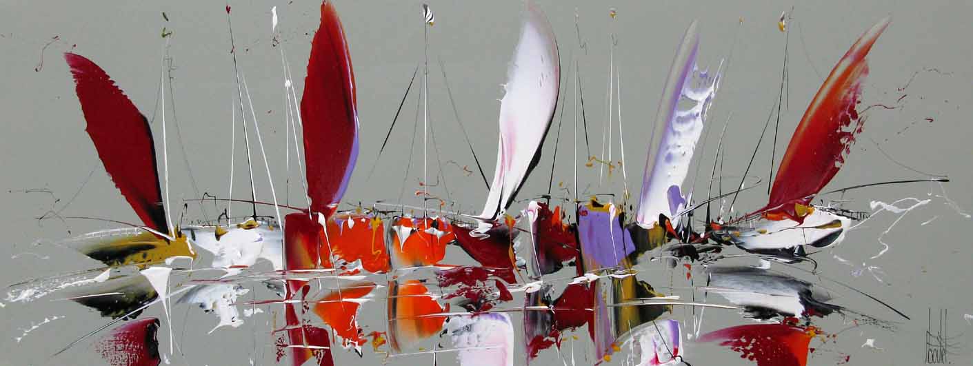 Tableau de F. BOUTET a pour titre Marine abstraite 2023-38 style figuratif dim : F. BOUTETprix:700