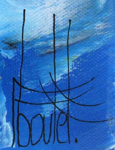 Tableau de F. BOUTET a pour titre Marine abstraite 2023-40 style figuratif dim : F. BOUTETprix:700