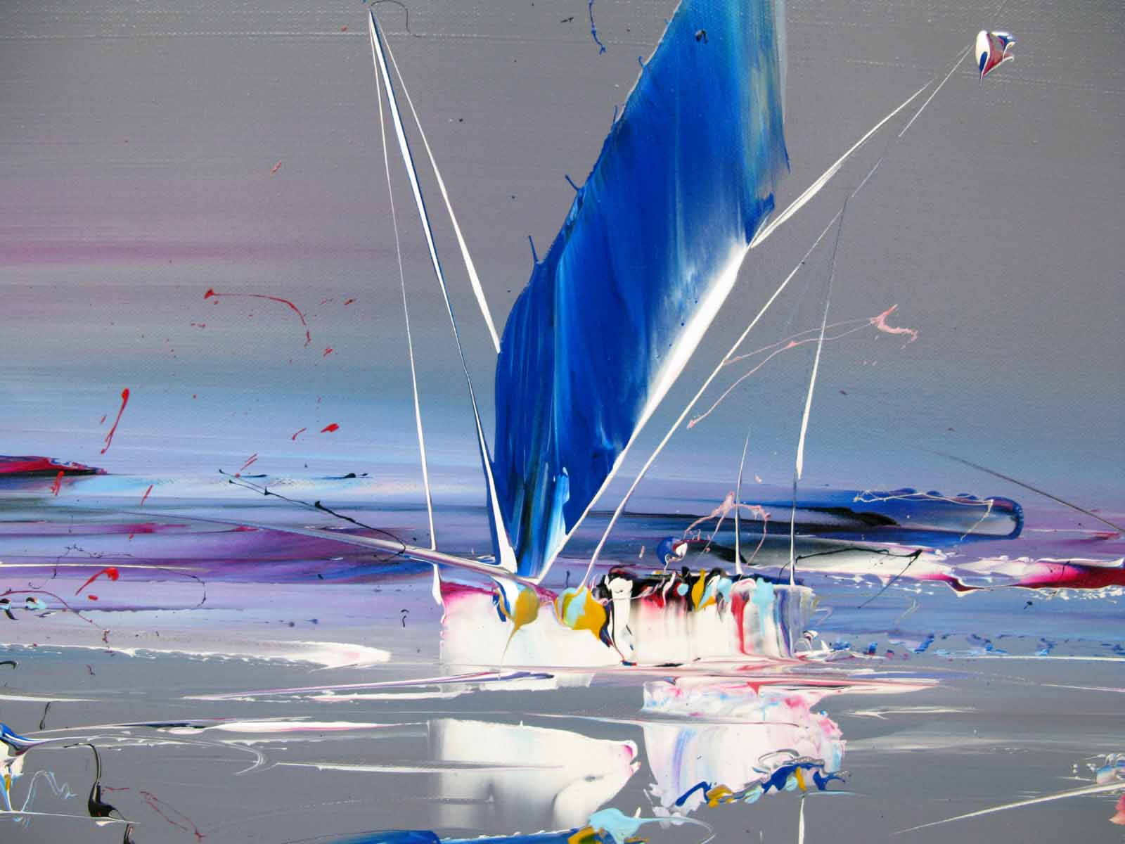Tableau de F. BOUTET a pour titre Marine abstraite 2023-41 style figuratif dim : F. BOUTETprix:700