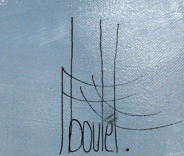 Tableau de F. BOUTET a pour titre MARINE ABSTRAITE 2024-54 style abstrait dim : F. BOUTETprix:1100