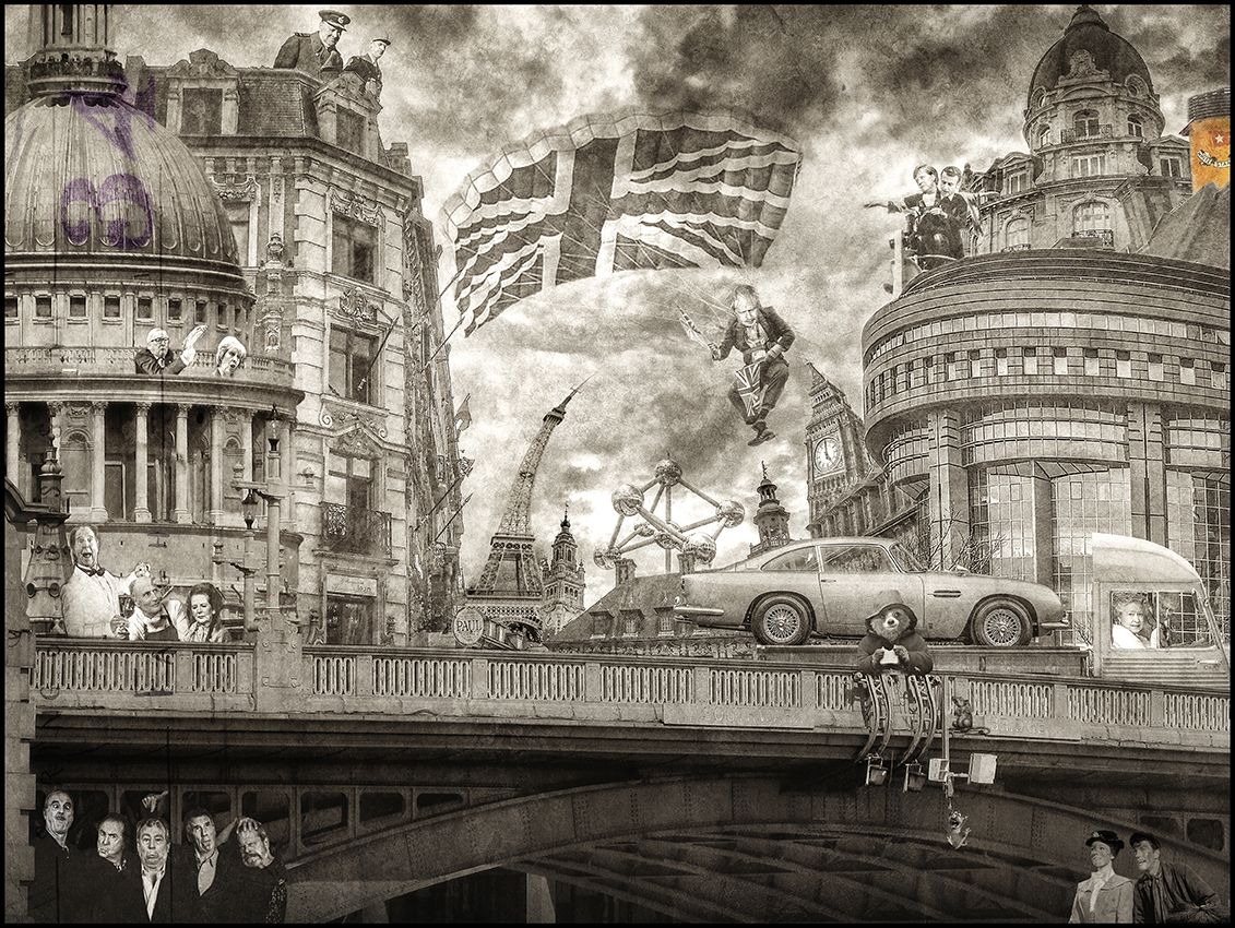 Editions d'art de OliR a pour titre BREXIT NEW style figuratif, graphique dim : OliRprix:70