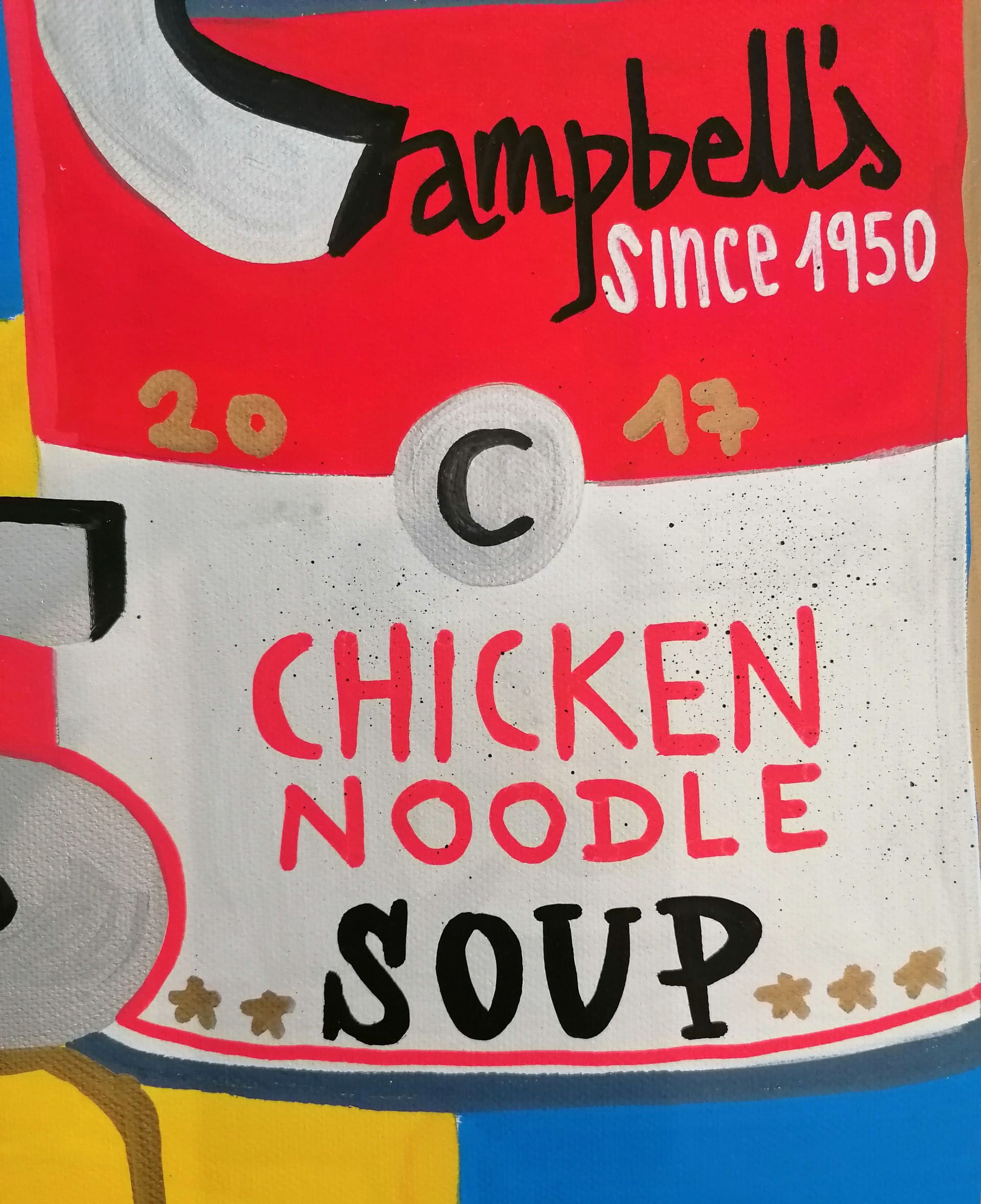 Tableau de TAREK a pour titre CAMPBELL'S CHICKEN style graphique dim : TAREKprix:250