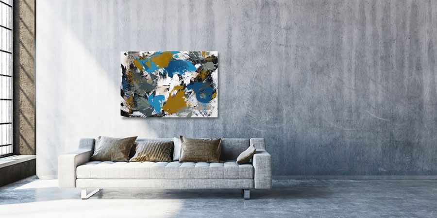 Tableau de CELINE WEBER a pour titre ALIZEE style abstrait dim : CELINE WEBERprix:1100