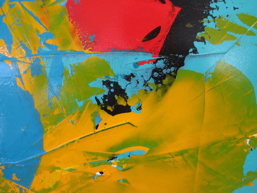 Tableau de CELINE WEBER a pour titre ACIDULÉ 3 style abstrait dim : CELINE WEBERprix: