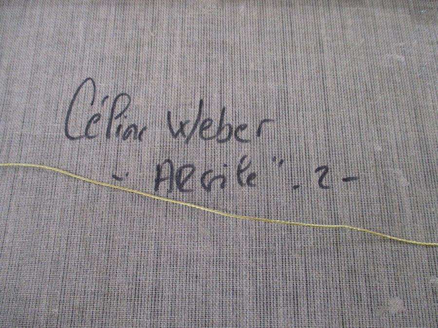 Tableau de CELINE WEBER a pour titre ARGILE 2 style abstrait dim : CELINE WEBERprix: