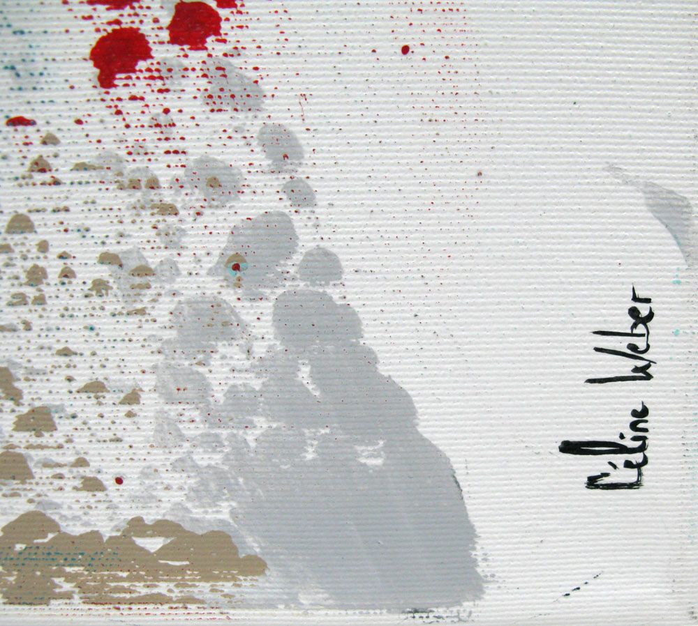 Tableau de CELINE WEBER a pour titre EFFERVESCENCE style abstrait dim : CELINE WEBERprix: