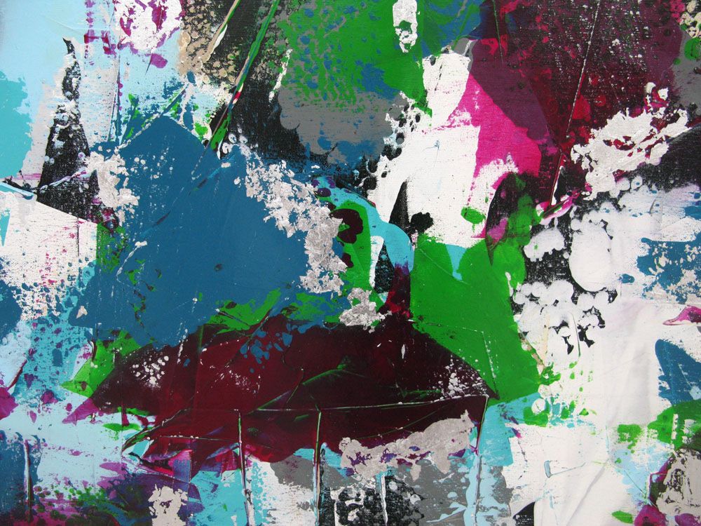 Tableau de CELINE WEBER a pour titre SUNNY style abstrait dim : CELINE WEBERprix: