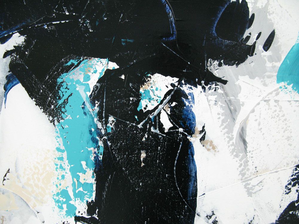 Tableau de CELINE WEBER a pour titre ECUME style abstrait dim : CELINE WEBERprix: